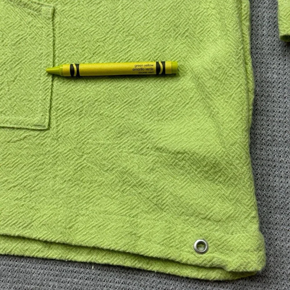 CJ Banks Baja Hoodi Womens Size 1X Yellow Greene Long Sleeve Pullover Cotton - Picture 6 of 16